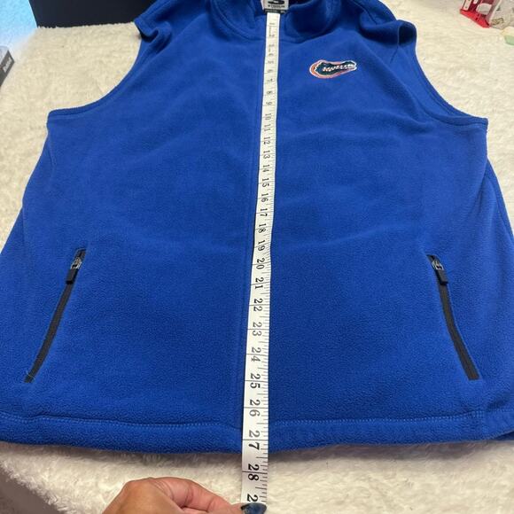 Florida Gators Stadium Athletics Men’s Blue Fleece Full Zip Up Vest Size XL - Picture 5 of 6